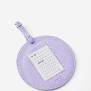 New Set of 4 TYPO Luxury Holographic Purple Luggage Tags by Cotton On